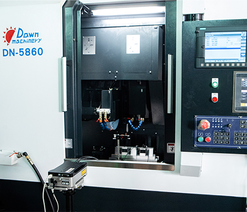 XL-80 laser intermerometer system used to check dynamic accuracy of Dawn Machinery’s machine tools