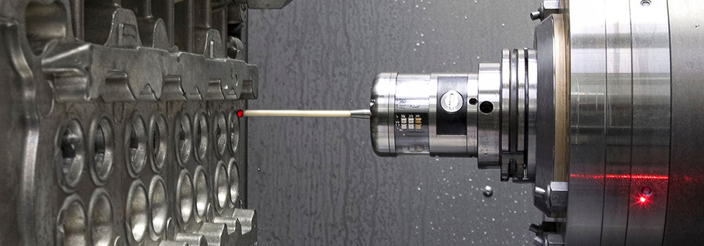 Renishaw OMP60 optical transmission probe measuring key engine features
