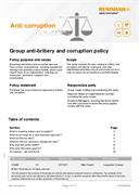 Group Anti-Bribery and Corruption Policy