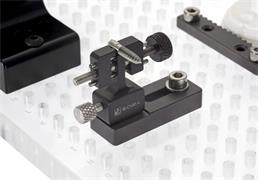 Fixturing example using a micro vice clamp